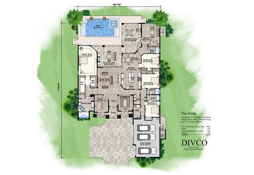 Avona Floor Plan Option II